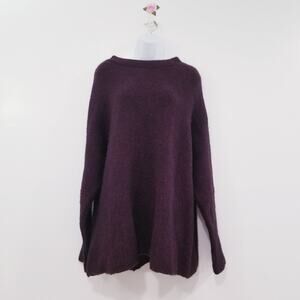 Free People Fuzzy Pullover Oversized Sweater Long Sleeves